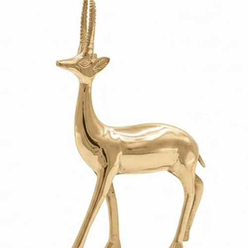 Brass Deer Statue