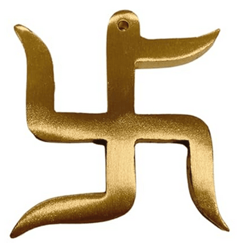 Spiritual Living Pure Copper Swastik for Door Entrance